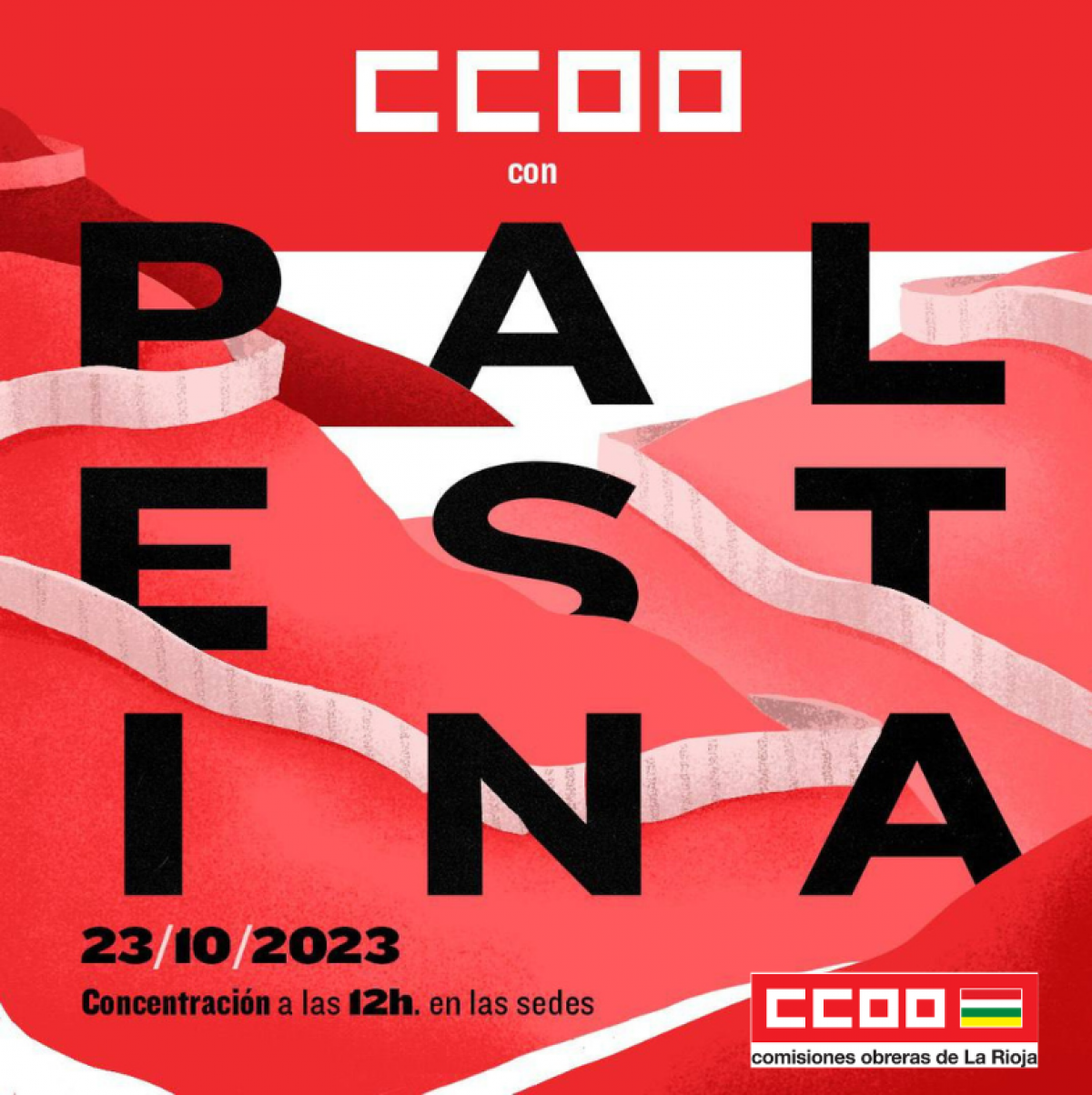 CCOO apoya al pueblo palestino