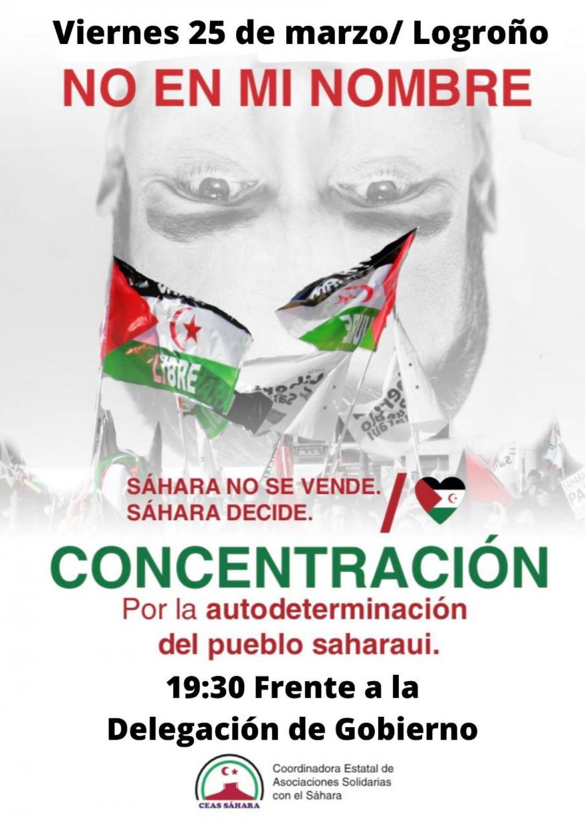 Concentración viernes 25M, a las 19:30h, frente Delegación de Gobierno en Logroño