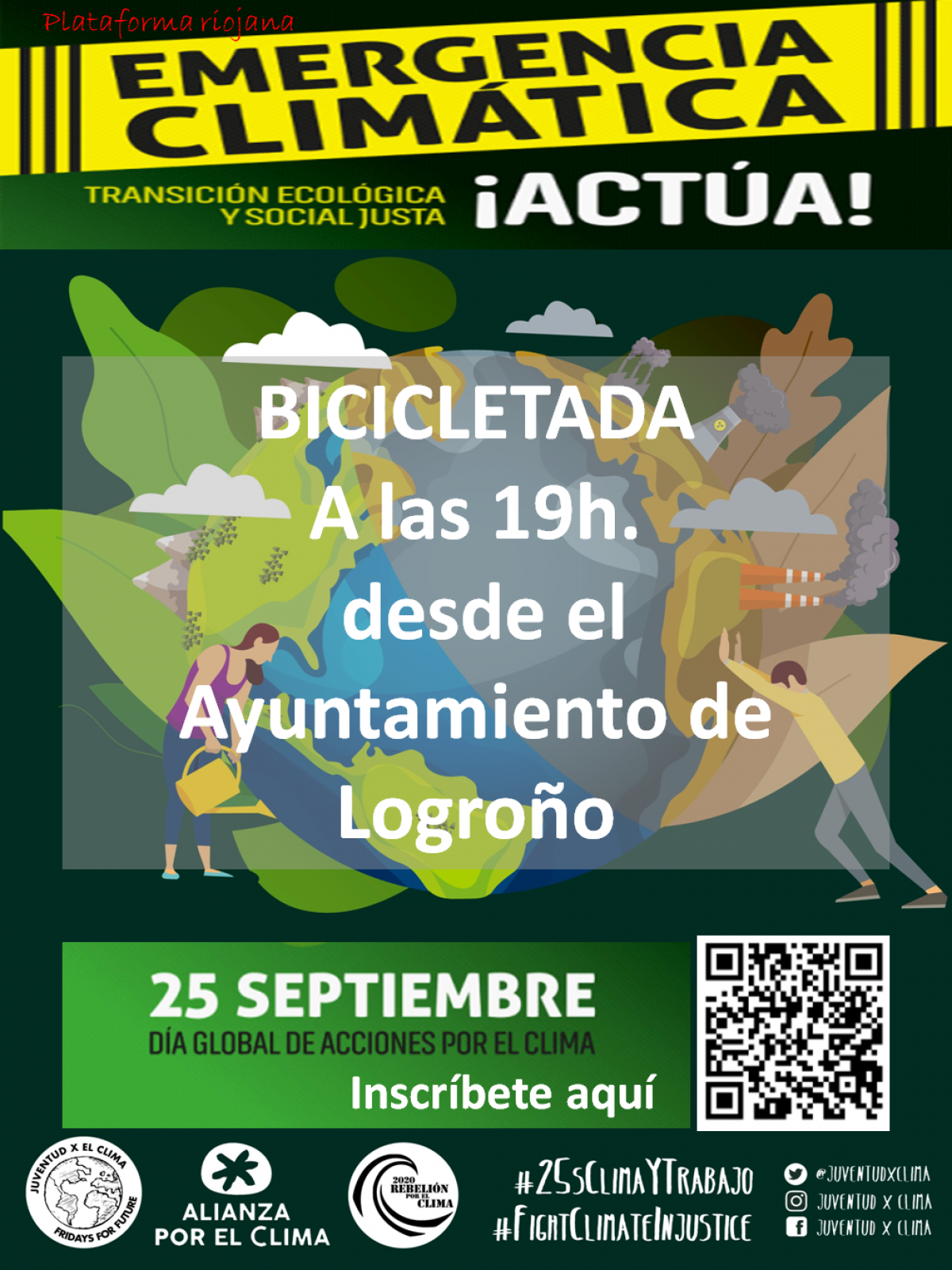 Bicicletada en Logroño