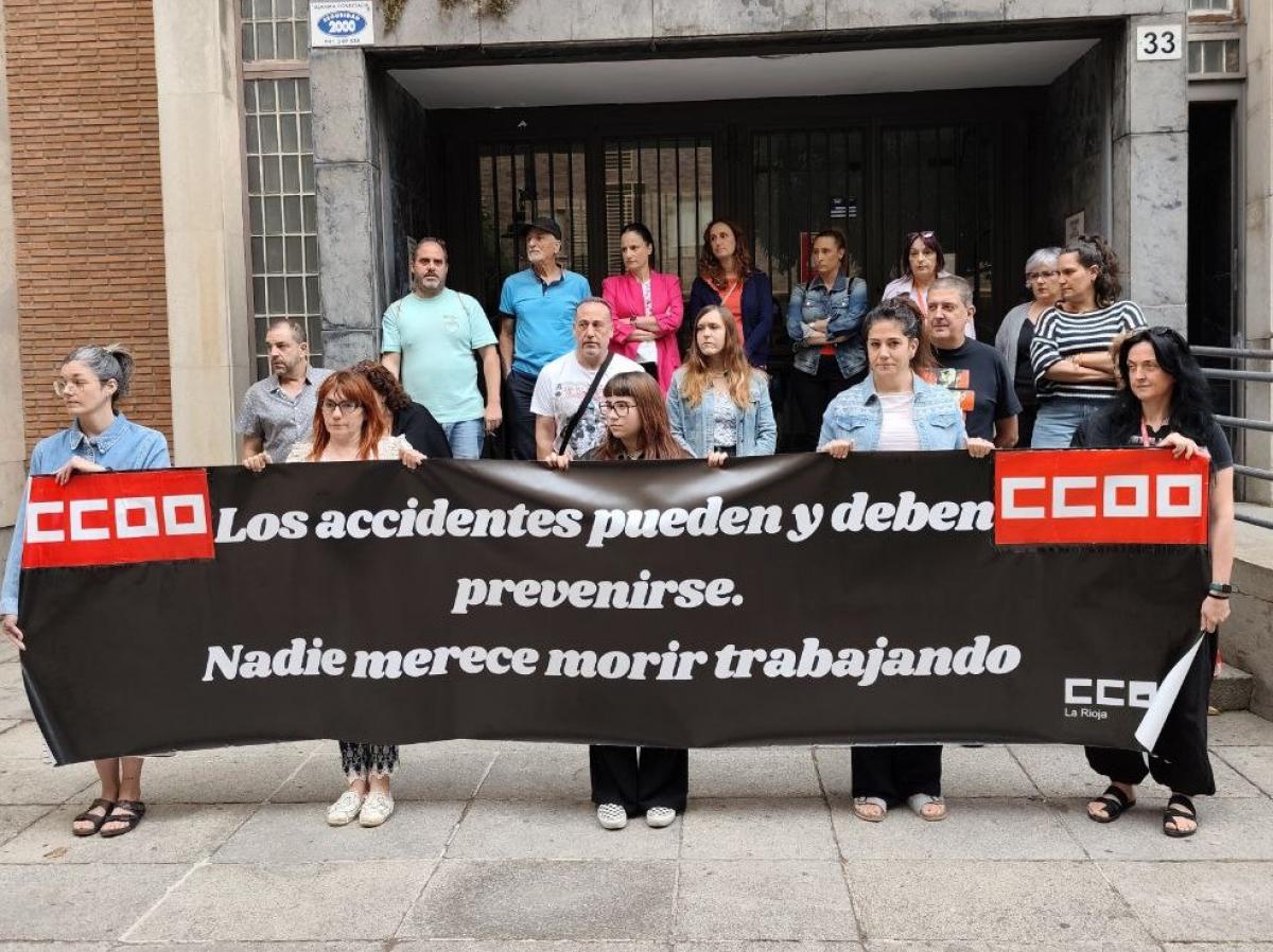 Concentracin por el fallecimiento de un trabajador.