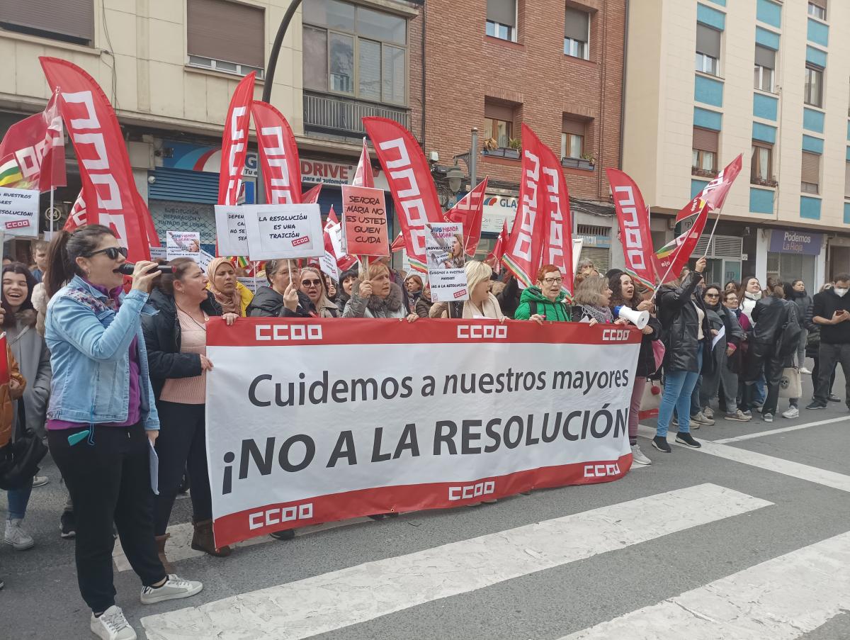 Concentracin contra la resolucin de las residencias de mayores en diciembre de 2024