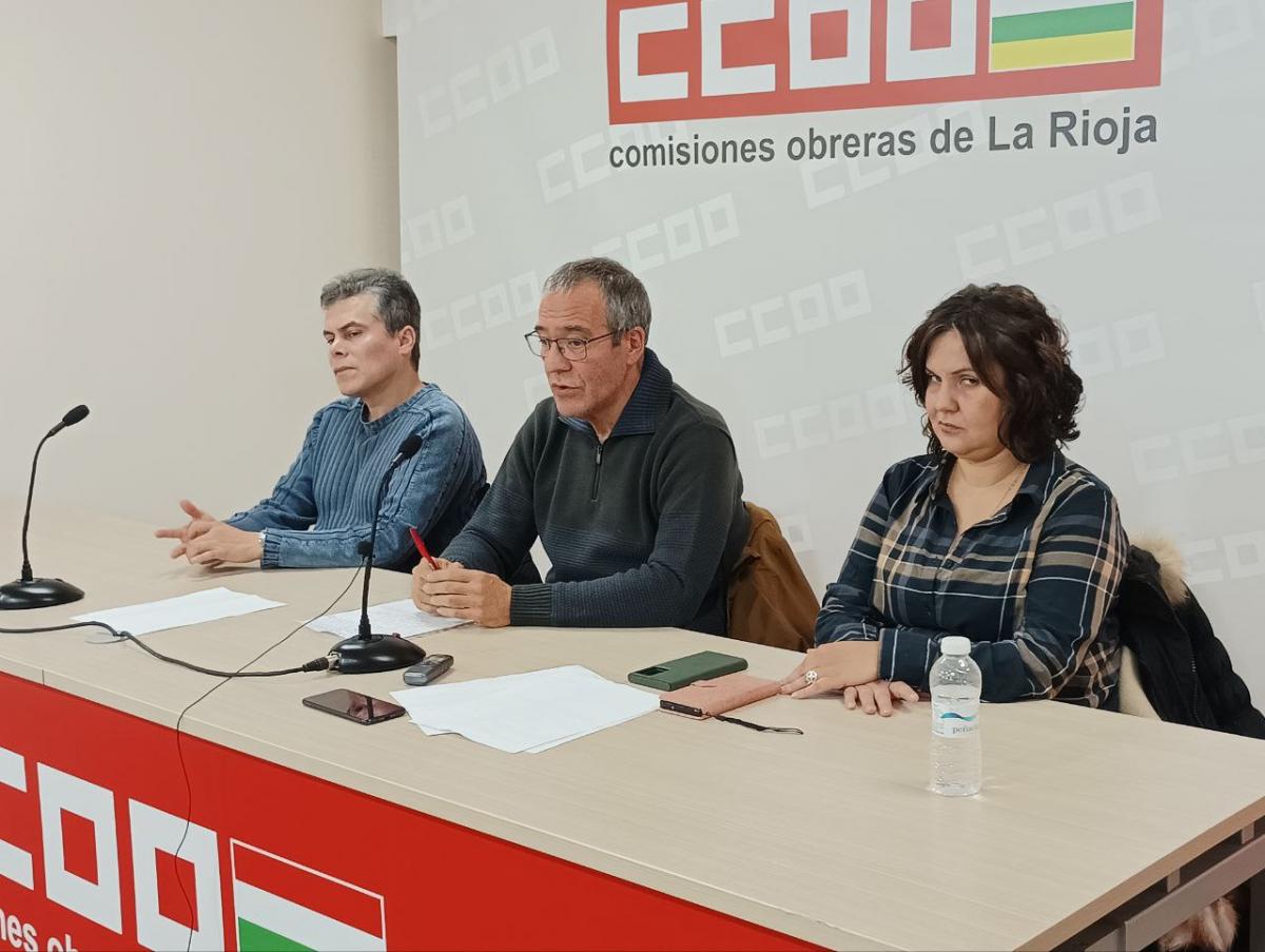 Rueda de prensa ofrecida por la seccin sindical de CCOO en CORREOS