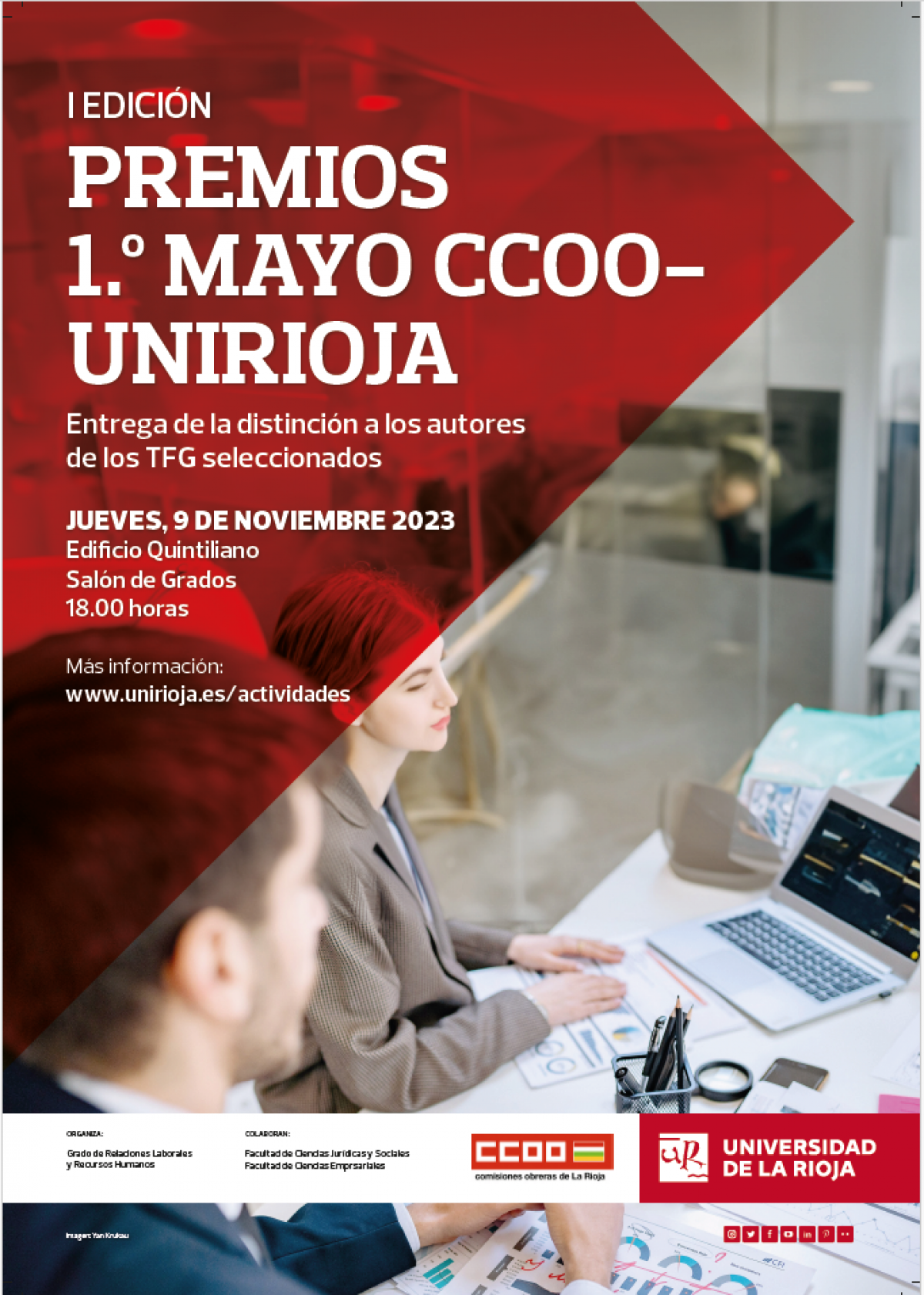 Primer Certamen premios 1Mayo CCOOUniversidad de La Rioja